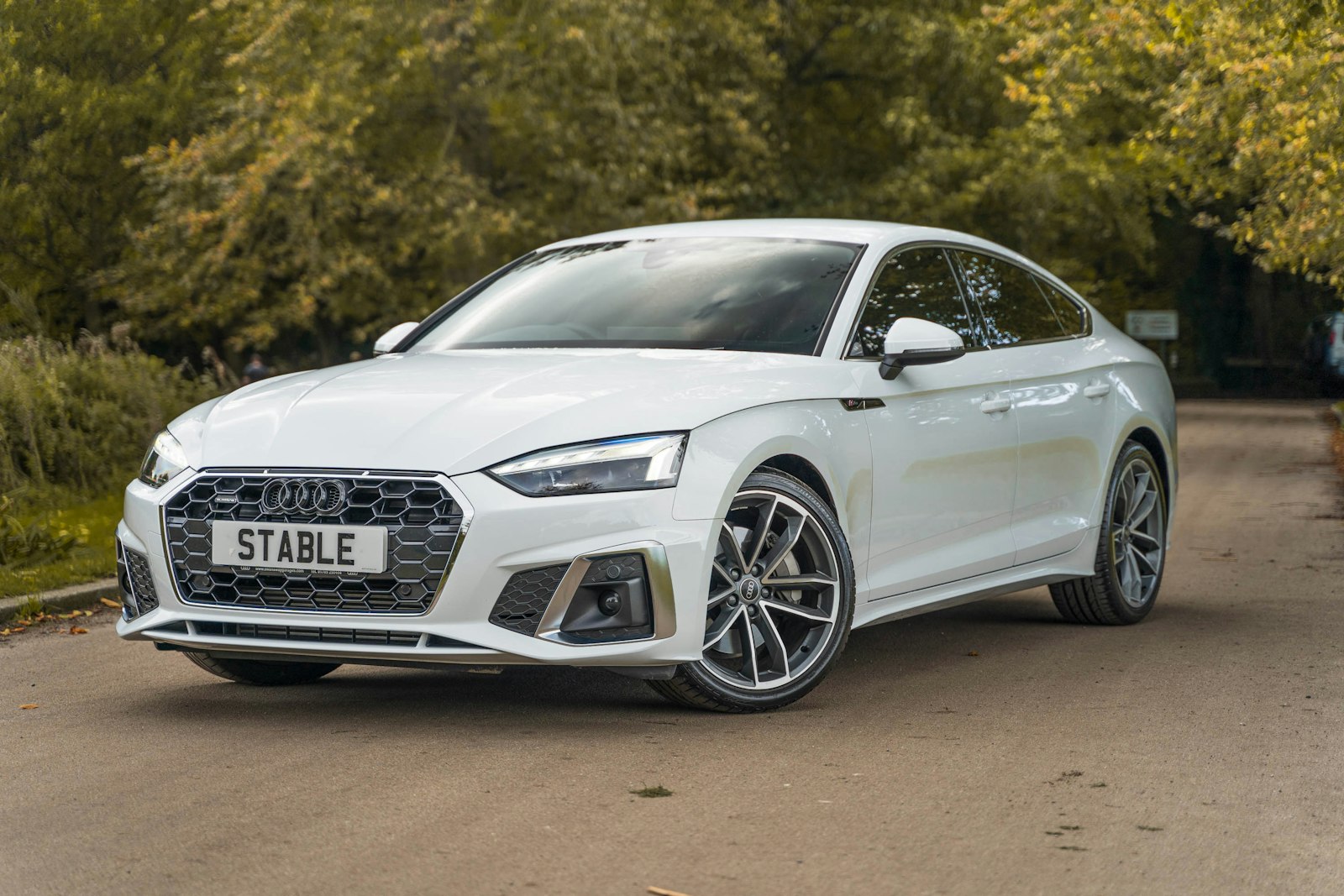 Matrix LED headlights on Audi vehicle